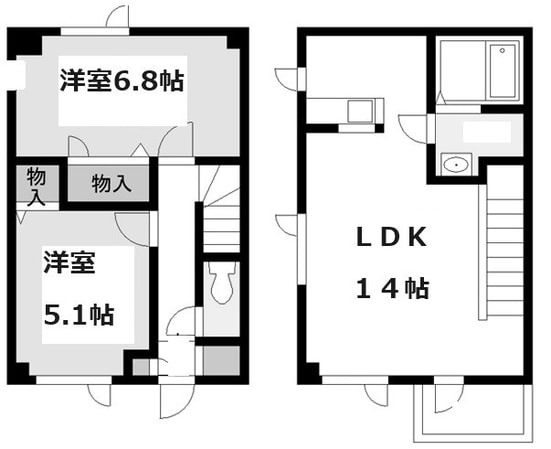 発寒南駅 徒歩30分 1階の物件間取画像